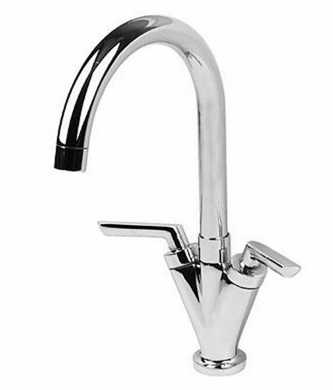 Sagitta Twin Lever Kitchen Mixer Tap