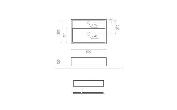 TURIN COUNTERTOP WASHBASIN WHITE (0017B) SP0064