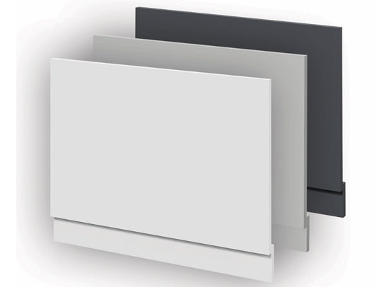 VRB Steel Bath No Tap hole 1500/1600/1700x700mm Bath Panels White/Light Grey/Dark Grey