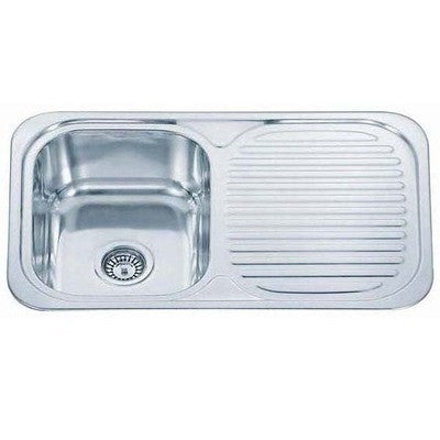 Stainless Steel Single Bowl Reversible Kitchen Sink & Drainer & Accesories B04