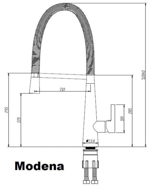 Chrome Modena Kitchen Sink Mixer Tap