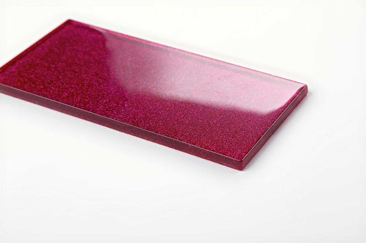 Pink Glitter Subway Tile 75mm x 150mm (MT0112)