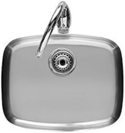 Roca  Sink SINGLE BOWL, BP 3, Stainless Steel linen finish 565x465x180 mm (SP0112)