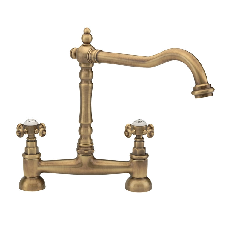 Old Fashioned Kitchen Bridge Mixer Tap 10FBM , 5 Colour options