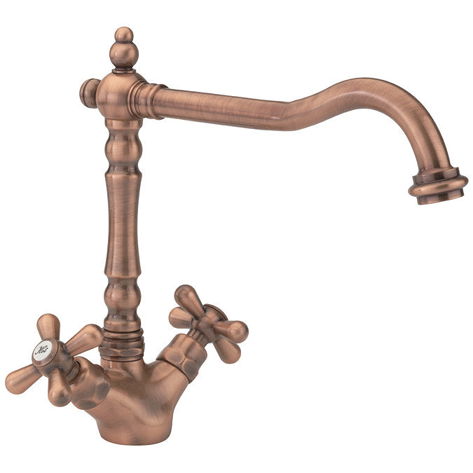 Old Fashioned 2 handle Kitchen mixer Tap, 7 Colour options
