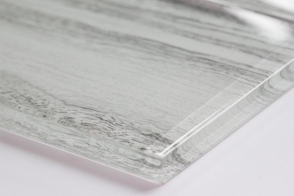 White Wood Effect Glass Subway Tile 75x150mm (MT0182)