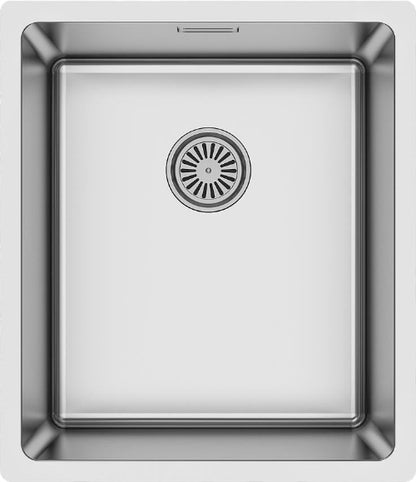 380 x 440 mm Undermount/inset Kitchen Sink, Handmade, Satin Stainless Steel Kitchen Sink (TJM0036)