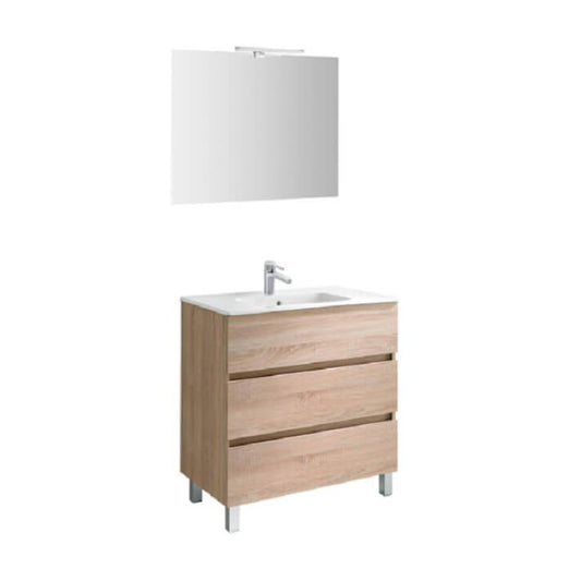 GALA (G7900273 - JADE) Vanity Unit 3 Drawer 80CM with Basin (TJM001)