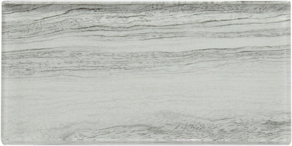 White Wood Effect Glass Subway Tile 75x150mm (MT0182)