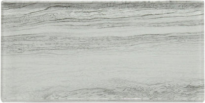 White Wood Effect Glass Subway Tile 75x150mm (MT0182)