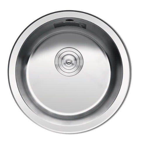 ROCA UTopD46 ROUND STAINLESS STEEL INSET/UNDERMOUNT KITCHEN SINK 450mm (SP0129)