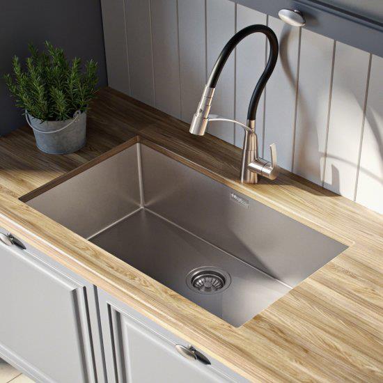 XL 750X440 LARGE stainless steel Undermount/Inset KITCHEN sink (TJM0037)