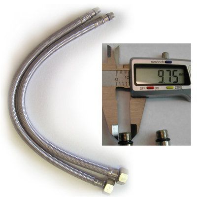 10mm Monobloc Flexible Tap Tails At 350mm Long