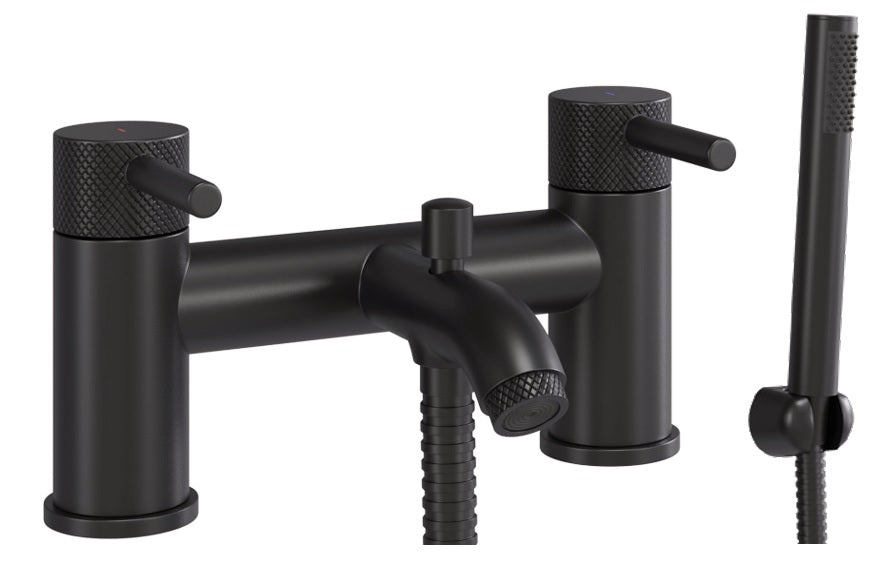 VRB Aspect Tap Range Matte Black finish Bath and Basin taps