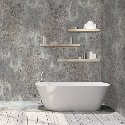 DuraPanel Natural Cappuccino Marble Shower Panel on 9mm Plywood