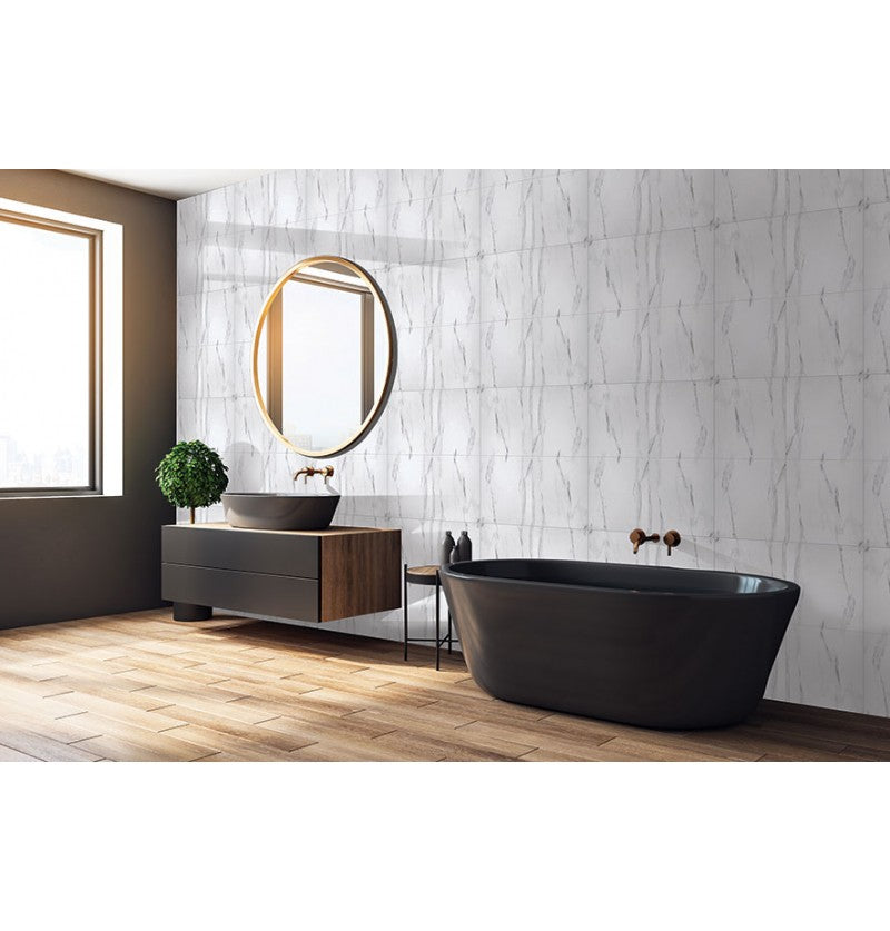 DuraPanel Tile Effect Shower Panel Tongue & Groove 2400x585mm on 9mm Plywood