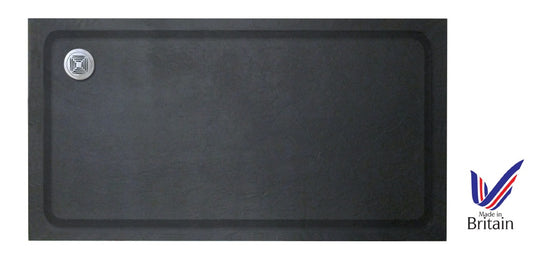 VRB Rectangular Black Stone Trays ABS Capped Stone Resin. Various sizes