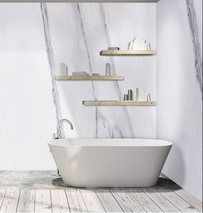DuraPanel Natural Carrara Marble Gloss Shower Panel on 9mm Plywood