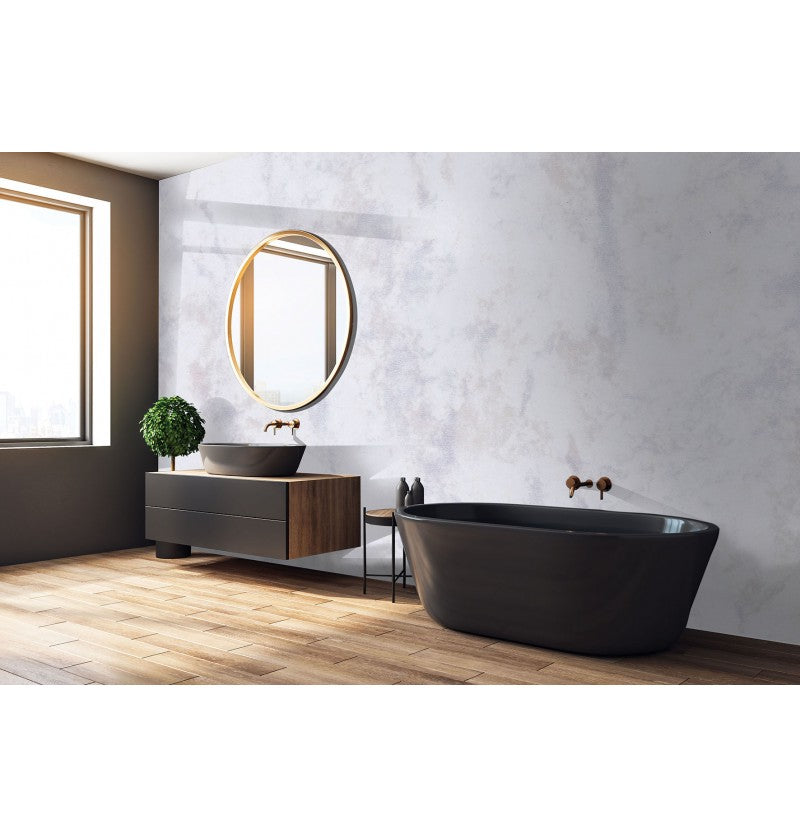 Light Marble Gloss Shower Panel on 9mm 100% Waterproof Solid Composite core 2400x1185