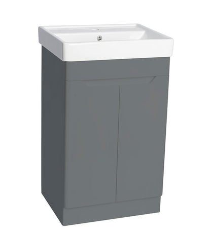 100% WaterProof VRB Lustra Dark Grey 500/600/700/800mm Rigid, PVC Floor Vanity Unit