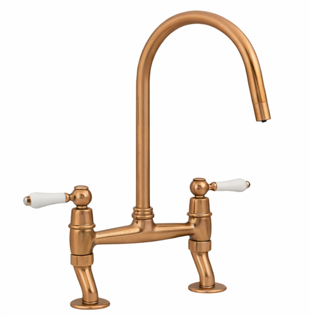 Majestic Ceramic Lever Kitchen Bridge Mixer Tap, 5 Colour options