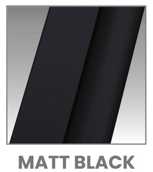 Novellini Kuadra 2.0 2PH, 1 Sliding Shower door + 1 Fixed Panel Matt Black