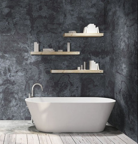 DuraPanel Premium Gloss Silver Cloud Shower Panel on 9mm Plywood