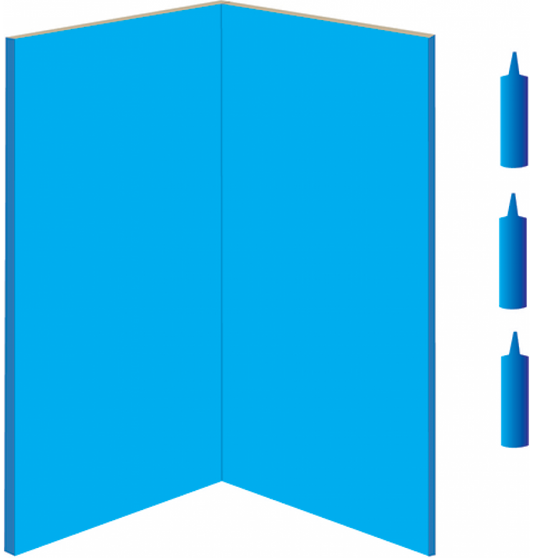 DuraPanel Corner Shower Panel Kit, various finish options