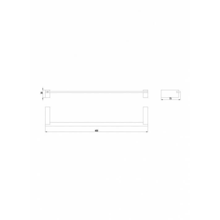 GALA (DESIGN) TOWEL RAIL 40cm (TJM023)