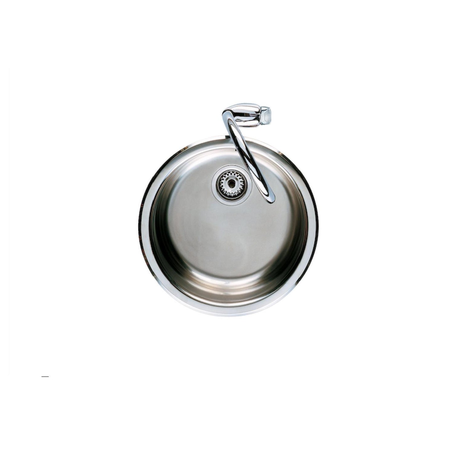 ROCA LINEND FINISH steel sink 1 ROUND bowl REDONDO  450 x 450 x 175 mm (SP0108)