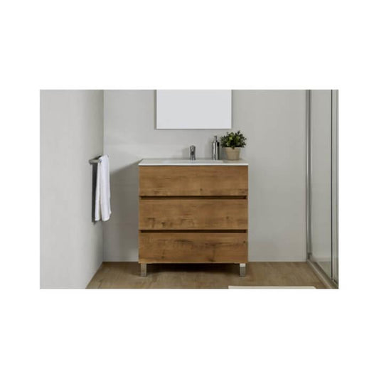 GALA G7900688 JADE 100cm Vanity unit  3 draw OAK (TJM006)