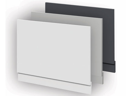 VRB Matera Shower Bath 1500/1600/1700x750mm Bath Panels White/Light Grey/Dark Grey