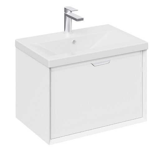 100% WaterProof VRB Eterna Gloss White PVC 500mm Rigid Wall Hung Vanity Unit SP500WH_WHITE