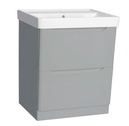 100% WaterProof VRB Nexus Light Grey 500/600/700/800mm Rigid PVC Floor Standing Vanity Unit