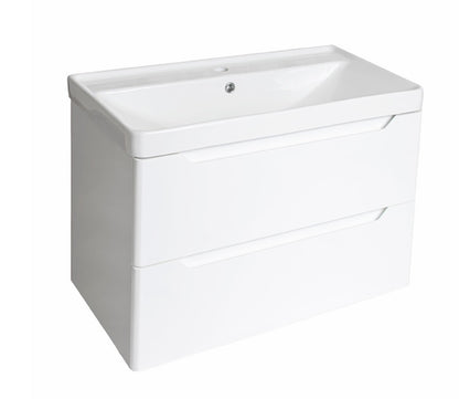 100% WaterProof VRB Nexus Gloss White 500/600/700/800mm Rigid PVC Wall Hung Vanity Unit