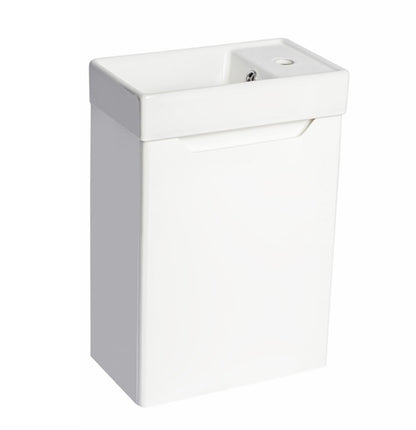 100% WaterProof VRB Pandora Gloss White 400mm Rigid PVC Wall Hung Compact Unit PVC400WH_WHITE