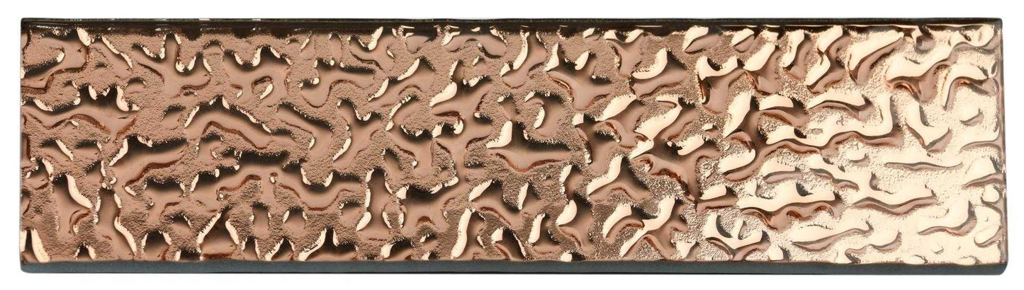 Copper Lava Glass Subway Tile 75x300mm (MT0195)