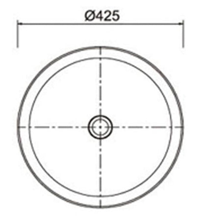 425mm Brushed Inset Stainless Steel Basin/Sink (M06)