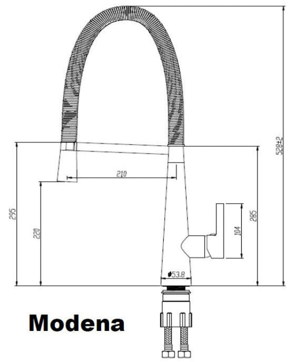 Chrome Modena Kitchen Sink Mixer Tap