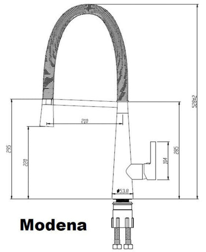 Chrome Modena Kitchen Sink Mixer Tap