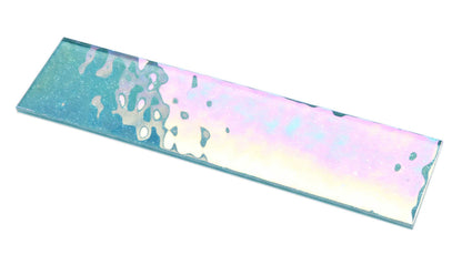 Blue Iridescent Unicorn Glass Subway Tile 75x300mm (MT0202)